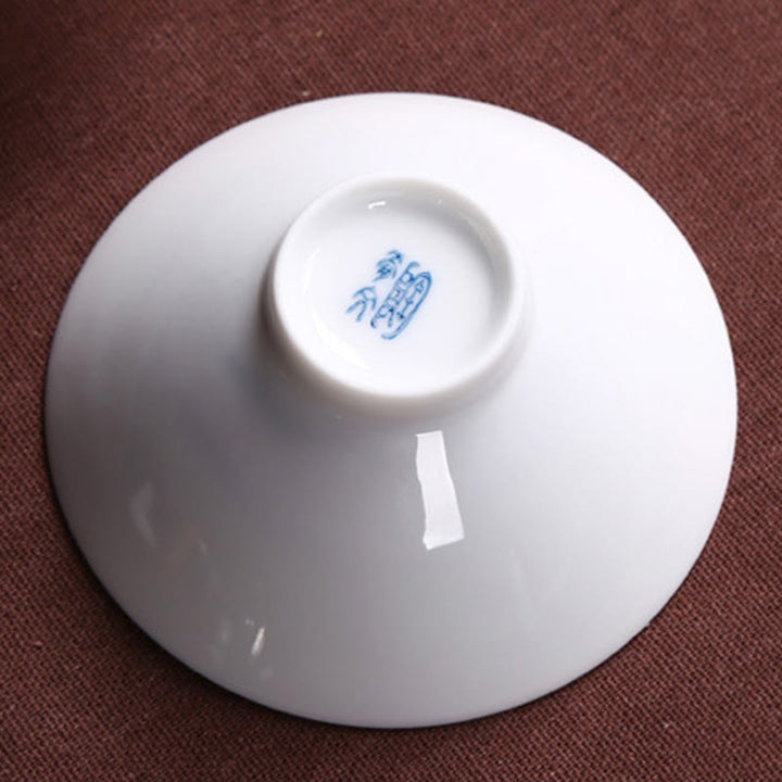 Buddha Stones Jingdezhen Niebiesko-biała Porcelana Koi Ryba Ceramiczna Filiżanka Do Herbaty Kung Fu