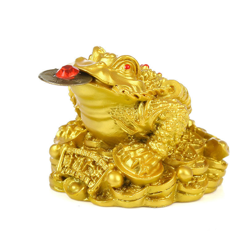 Buddha Stones FengShui Bogactwo Szczęśliwa Żaba Dekoracja - image 0