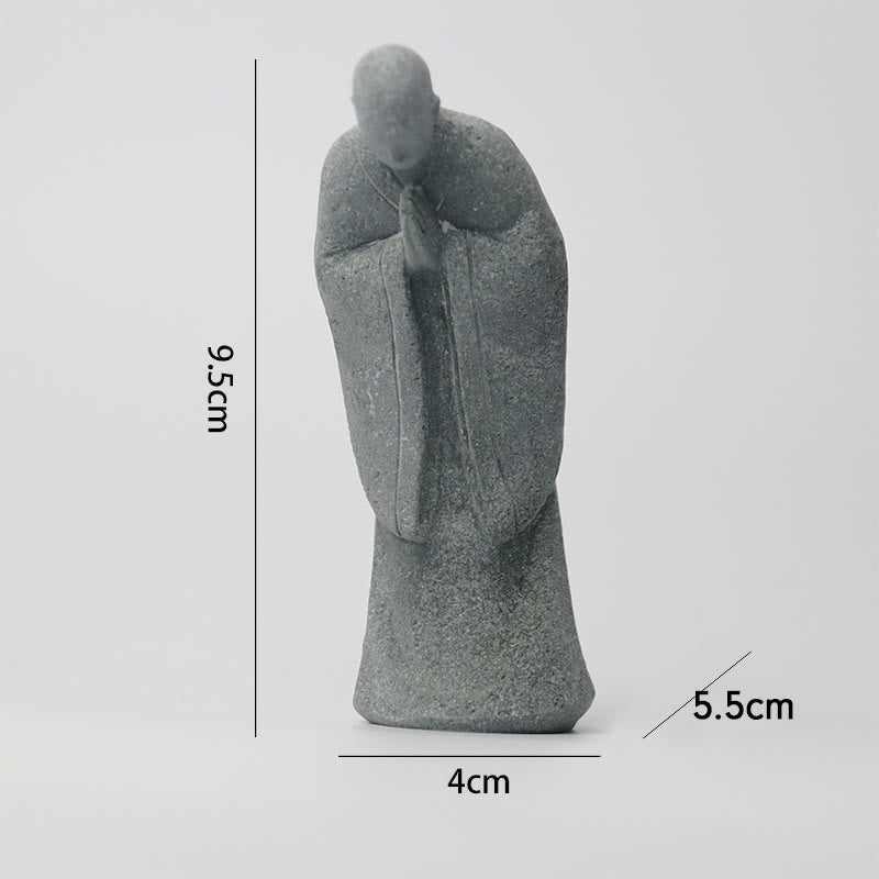Buddha Stones Medytacja Budda Mnich Spokój Dekoracja Domu - image 11