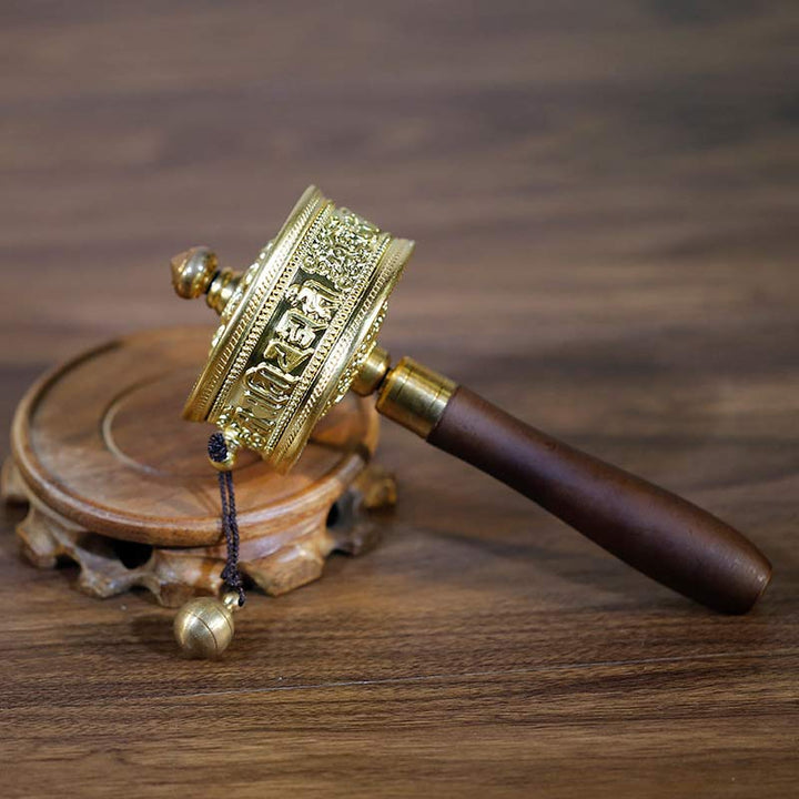 Tybetańskie Koło Modlitewne Sześć Prawdziwych Słów Ozdoba Lecznicza z Drzewa Sandałowego