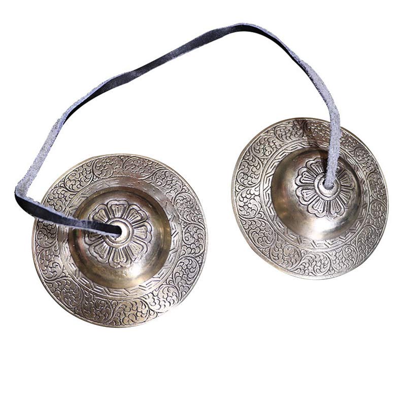 Buddha Stones Tybetański Dzwon Tingsha Pomyślna Chmura Sześć Prawdziwych Słów Miedziana Dekoracja Bogactwa
