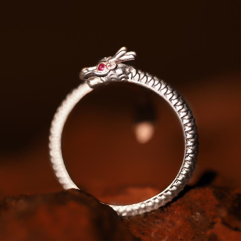 Buddha Stones 925 Srebro Sterling Vintage Rok Smoka Szczęście Ochrona Siła Regulowany Pierścień - image 12