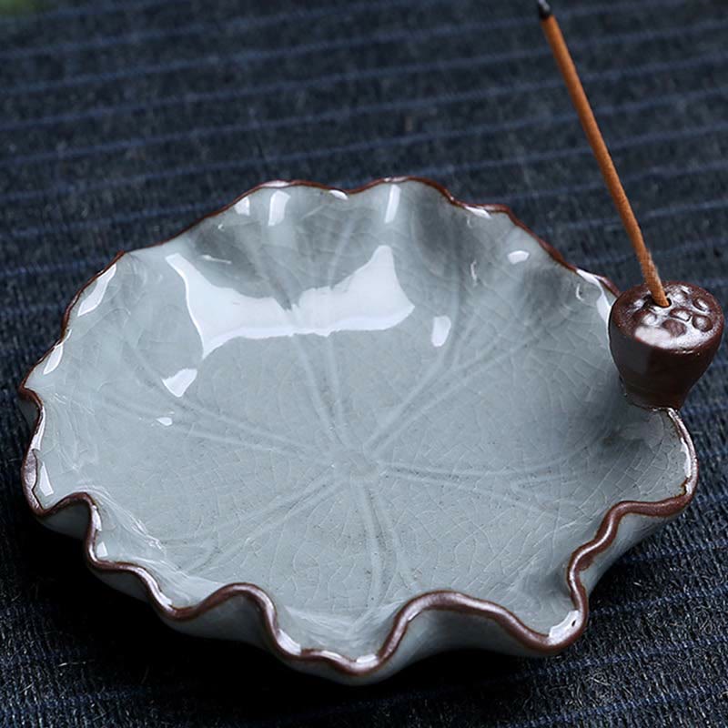 Ceramiczny palnik kadzideł Spiritual Backflow Lotus Plum Blossom Square