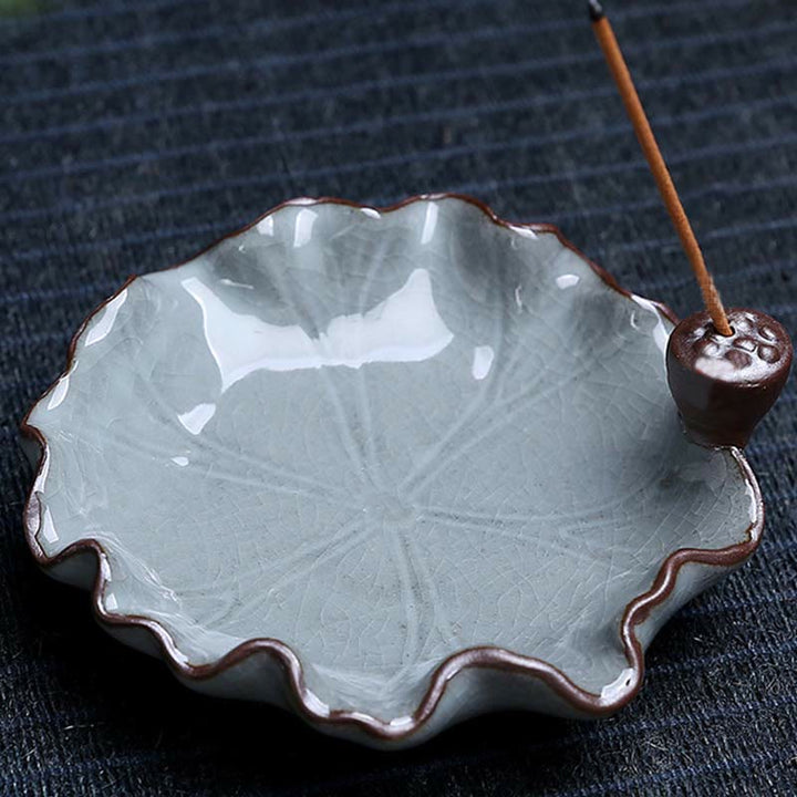 Ceramiczny palnik kadzideł Spiritual Backflow Lotus Plum Blossom Square