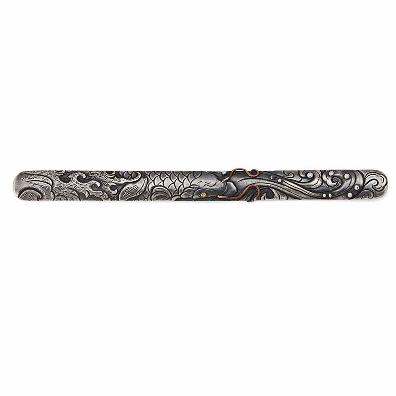Buddha Stones 999 Srebro Sterling 990 Złoto Ryba Koi Szczęście Bogactwo Sukces Bransoletka Bangle