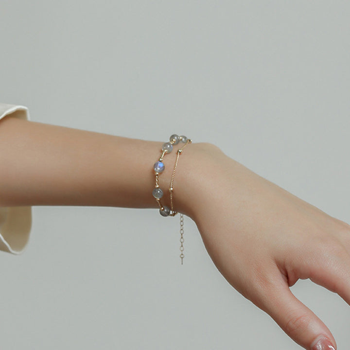 Bransoletka z łańcuszkiem Moonstone Positive Charming