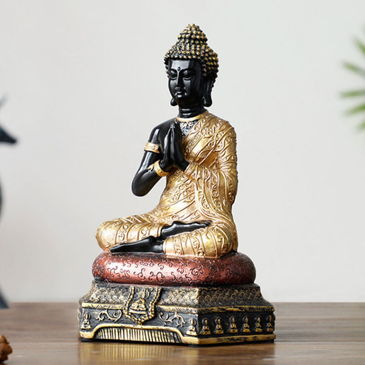 Buddha Stones, żywiczna statua Buddy Współczucia, dekoracja - image 18