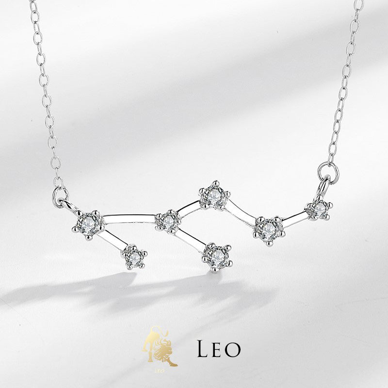 Buddha Stones 925 Srebro Sterling 12 Konstelacji Zodiaku Astrologia Błogosławieństwo Naszyjnik Wisiorek - Lew - image 23