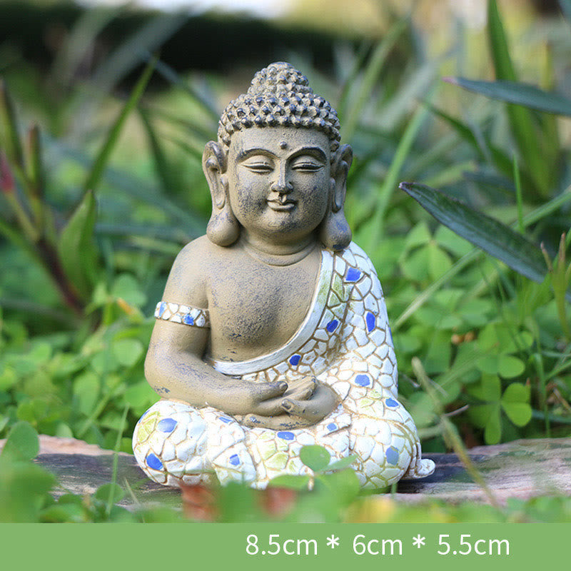 Medytujący Zen Budda Spokój Żywica Statuetka Dekoracja Domu