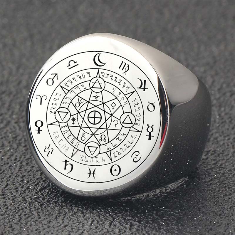 Buddha Stones 12 Konstelacji Zodiaku Pierścień Błogosławieństwa Ochronnego