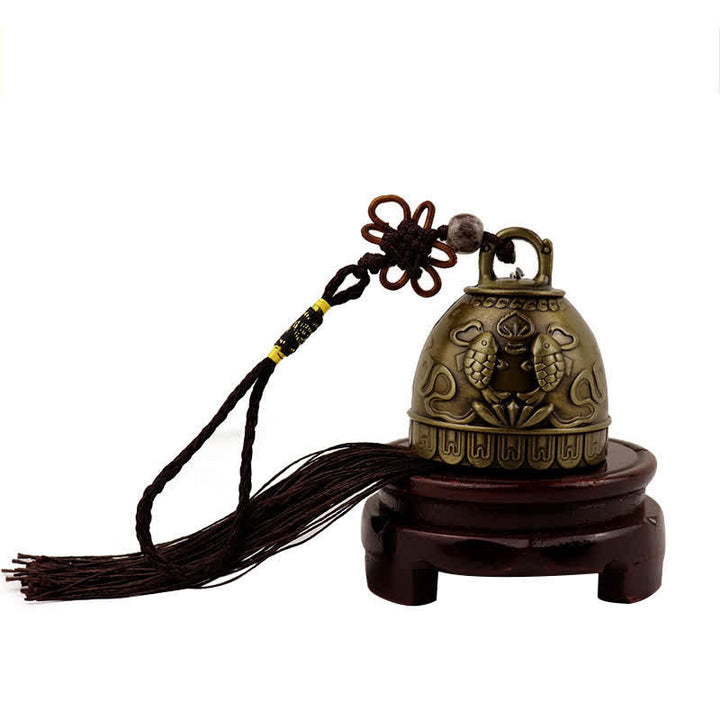 Buddha Stones Feng Shui Budda Koi Ryba Feniks Dzwon Wiatrowy Dzwon Szczęścia Dekoracja Ścienna - Ryba Koi - image 6