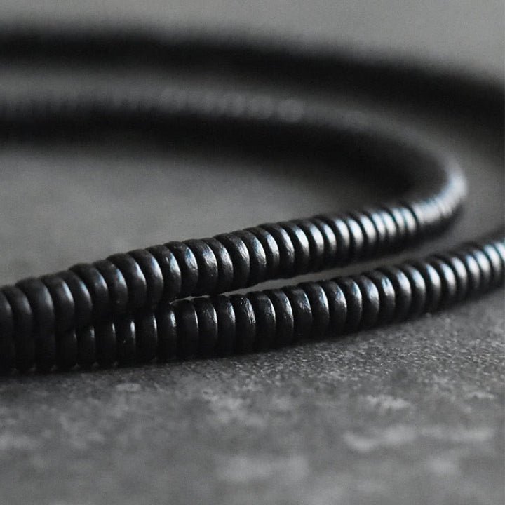 Bransoletka wielowarstwowa z Buddha Stones, drewna hebanowego, mosiądzu i miedzi - image 10