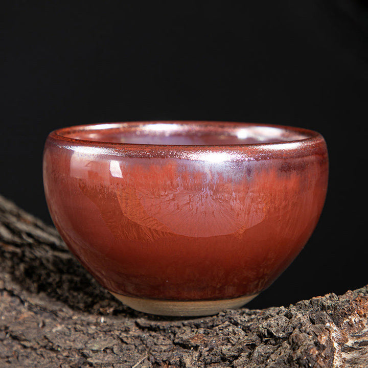 Buddha Stones ręcznie robione chińskie Jianzhan Lotus Design Ceramiczny kubek do herbaty Kung Fu