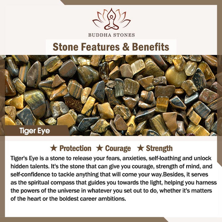 Buddha Stones Zielony Awenturyn Tygrysie Oko Zielony Agat Czarny Onyks Hematyt Kamień Szczęścia Skórzana Bransoletka Magnetyczna Zapięcie - image 7