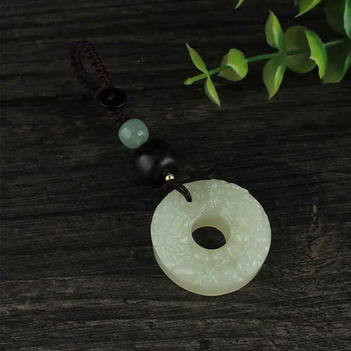 Buddha Stones PiXiu Jadeit Klamra Pokoju Obfitość Bogactwo Brelok