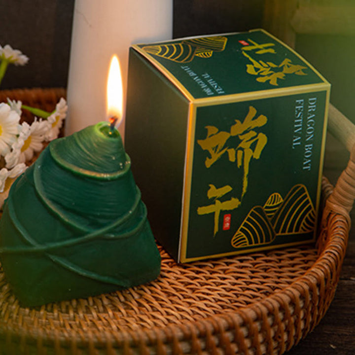Buddha Stones , Festiwal Smoczych Łodzi, Wzór Zongzi, Świeca Zapachowa, Prezent Dla Rodziny, Przyjaciół