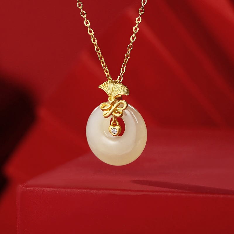 Buddha Stones 925 Srebro Sterling Naturalny Hetian Jade Kwiat Goździka Naszyjnik Wisiorek Dobrobytu - Jadeit Hetian (dobrobyt ♥obfitość) - image 0