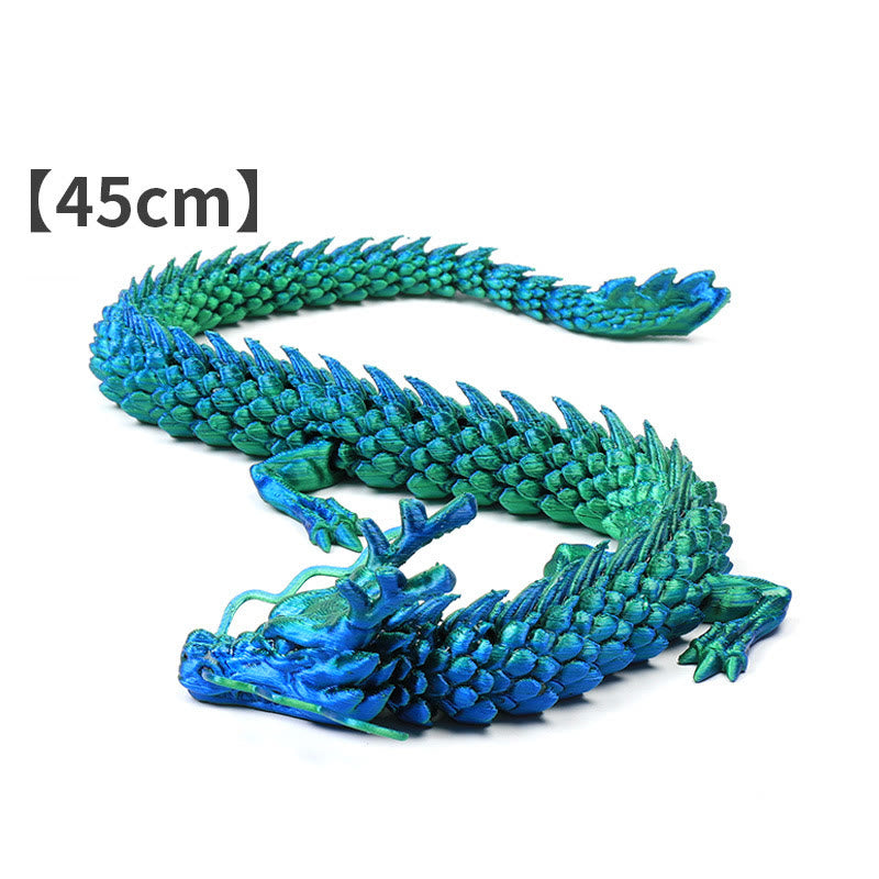 Buddha Stones Feng Shui Smok Świecący 3D Drukowany Smok Szczęście Sukces Dekoracja Domu - Zielony Smok 45cm - image 12