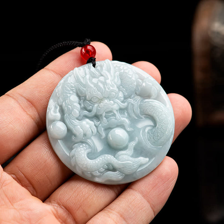 ❗❗❗Wyprzedaż błyskawiczna - naszyjnik z Buddha Stones , chińskim smokiem zodiakalnym i amuletem sukcesu - image 3