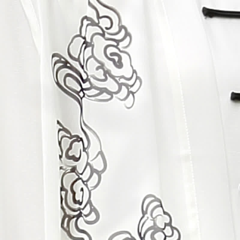 Buddha Stones Pomyślne Chmury Gradient Medytacja Modlitwa Duchowy Zen Tai Chi Qigong Praktyka Zestaw Ubrań Damskich - image 13