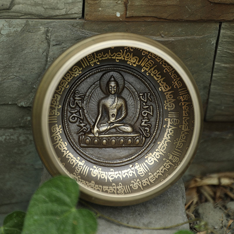 Buddha Stones Tybetańskie ręcznie robione do skupienia i medytacji Spokojny zestaw mis śpiewających - image 9