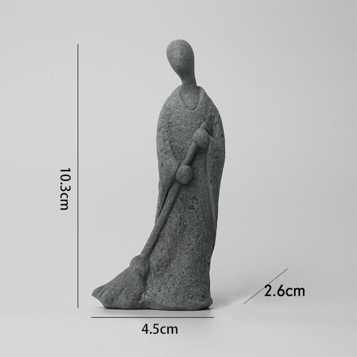 Buddha Stones Medytacja Budda Mnich Spokój Dekoracja Domu - image 18