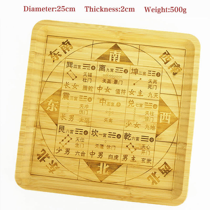 Mapa Feng Shui Bamboo Bagua Mapa Harmonii Energii - Mapa Bagua Dziewięciu Pałaców Qimen - image 14