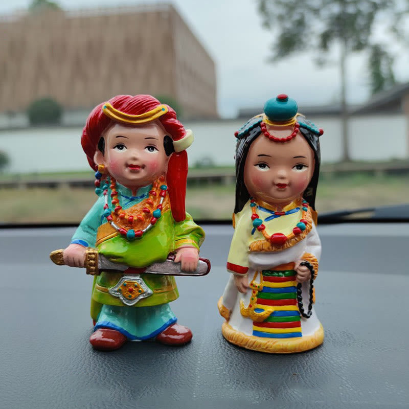 Buddha Stones malowane ręcznie tybetańskie figurki kreatywny dom biuro dekoracja samochodu ozdoba