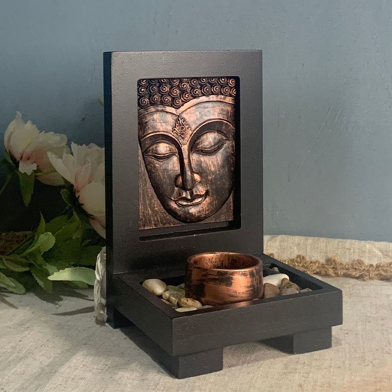 Buddha Stones Budda Współczucie Spokój Dom Modlitwa Ołtarz Zen Dekoracja - image 4
