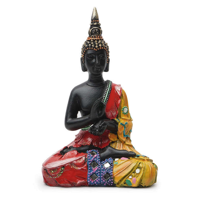 Tajski posąg Buddy Spokoju z żywicy dekoracyjnej - 12*7,5*18 cm - image 0