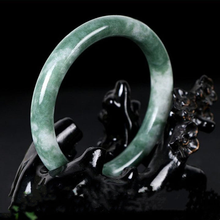 Bransoletka z naturalnego jadeitu , Buddha Stones , szczęścia i obfitości
