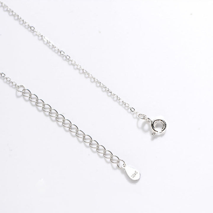 Buddha Stones 925 Srebro Sterling Biały Agat Fu Charakter Szczęście Szczęście Naszyjnik Wisiorek - image 5