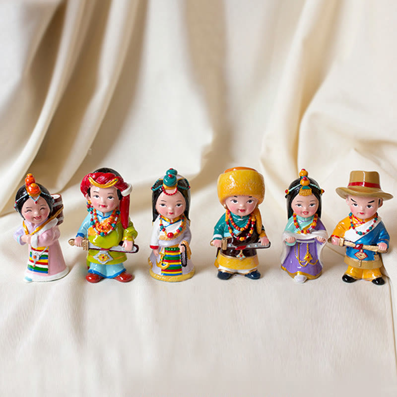 Buddha Stones malowane ręcznie tybetańskie figurki kreatywny dom biuro dekoracja samochodu ozdoba