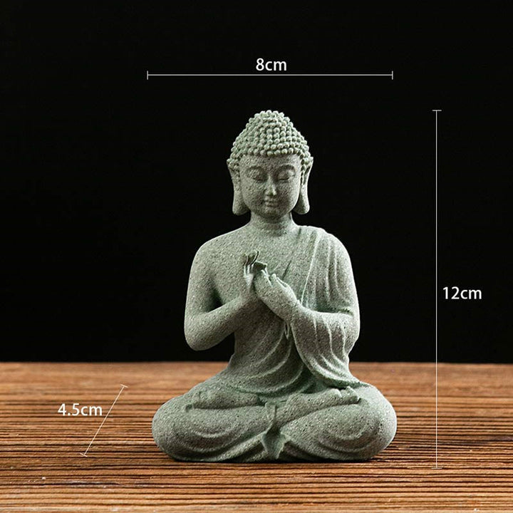 Buddha Stones Tybetańska Medytacja Kontemplacja Budda Spokój Współczucie Statua Figurka Dekoracja