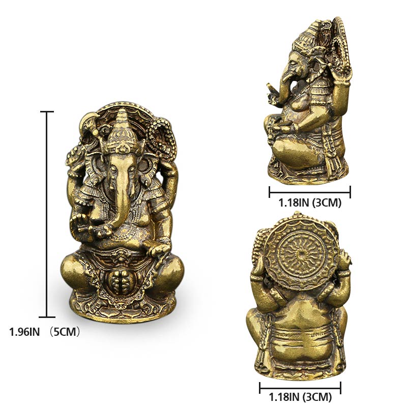 Ganesh Ganpati Słonia Statuetka Bogactwo Wystrój Domu - image 5