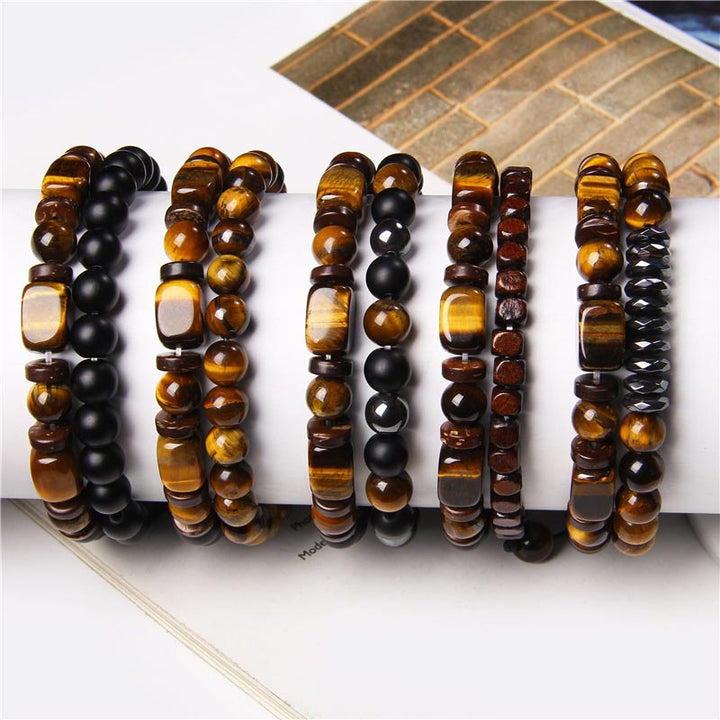 Buddha Stones Tiger Eye Frosted Stone Hematyt Courage