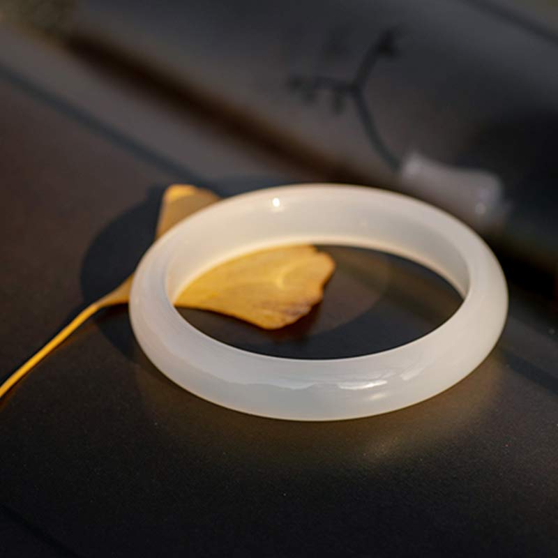 Buddha Stones Naturalne Chalcedon Harmonia Pozytywna Bransoletka Bangle - image 5