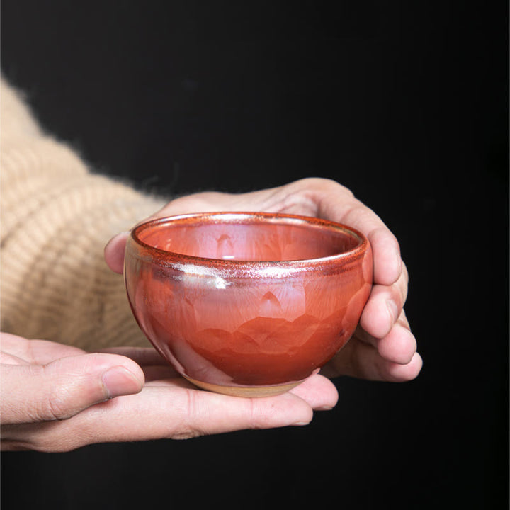 Buddha Stones ręcznie robione chińskie Jianzhan Lotus Design Ceramiczny kubek do herbaty Kung Fu