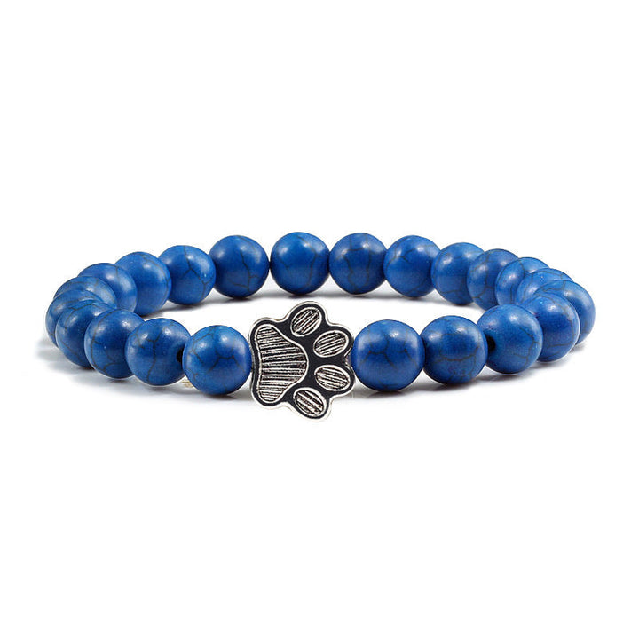 Buddha Stones Bransoletka z kamieni „Ratuj Psa” - Ciemnoniebieskie koraliki - image 11