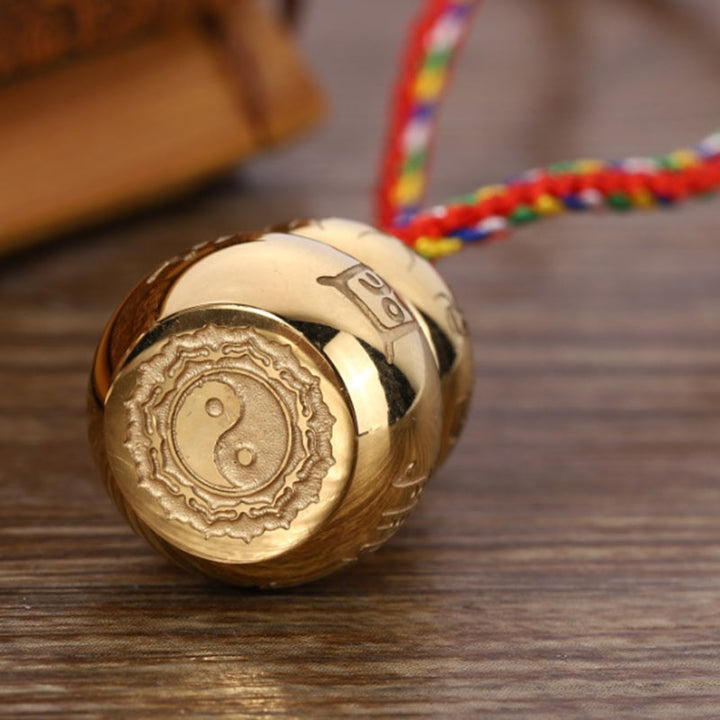Buddha Stones Tybetański Symbol Yin Yang Tytan Harmonia Naszyjnik Wisiorek Ze Stali Tytanowej