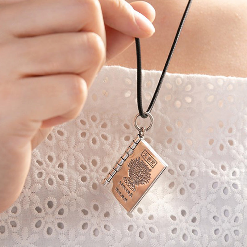 Buddha Stones 990 Srebro Sterling Sutra Serca Wielkie Współczucie Shurangama Mantra Lotus Vajra Naszyjnik Wisiorek Pokoju - image 9