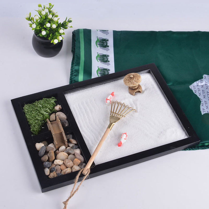 Buddha Stones Koi Mały Most Spokój Medytacja Ogród Zen Dekoracja