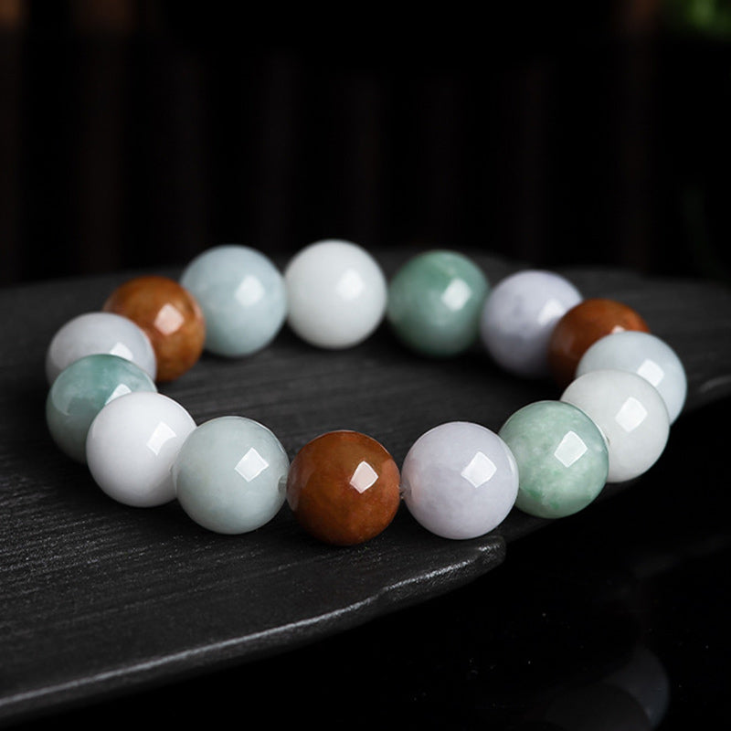 Bransoletka ochronna z naturalnego jadeitu z Buddha Stones