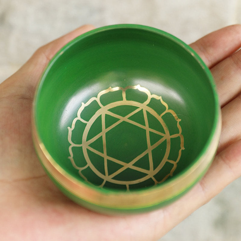 Buddha Stones Tybetańska misa dźwiękowa ręcznie wykonana do uzdrawiania czakr i medytacji uważności Zestaw mis śpiewających - image 7