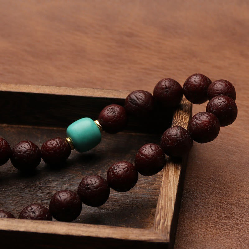Buddha Stones Tybetańskie Nasiona Bodhi Agat Koralik Szczęście Bogactwo Tassel Charm Nadgarstek Mala