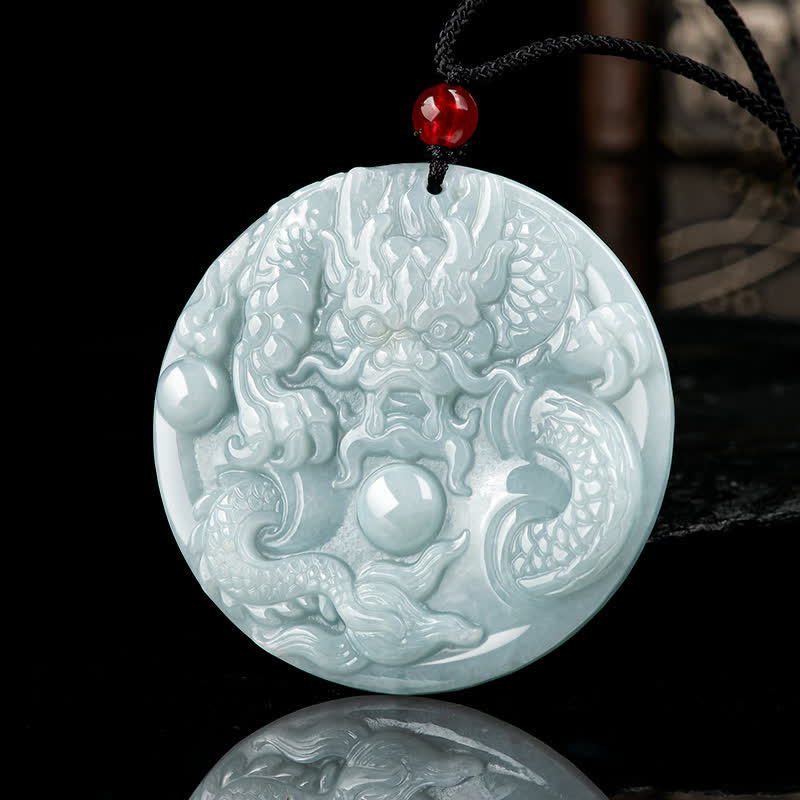 ❗❗❗Wyprzedaż błyskawiczna - naszyjnik z Buddha Stones , chińskim smokiem zodiakalnym i amuletem sukcesu - image 2