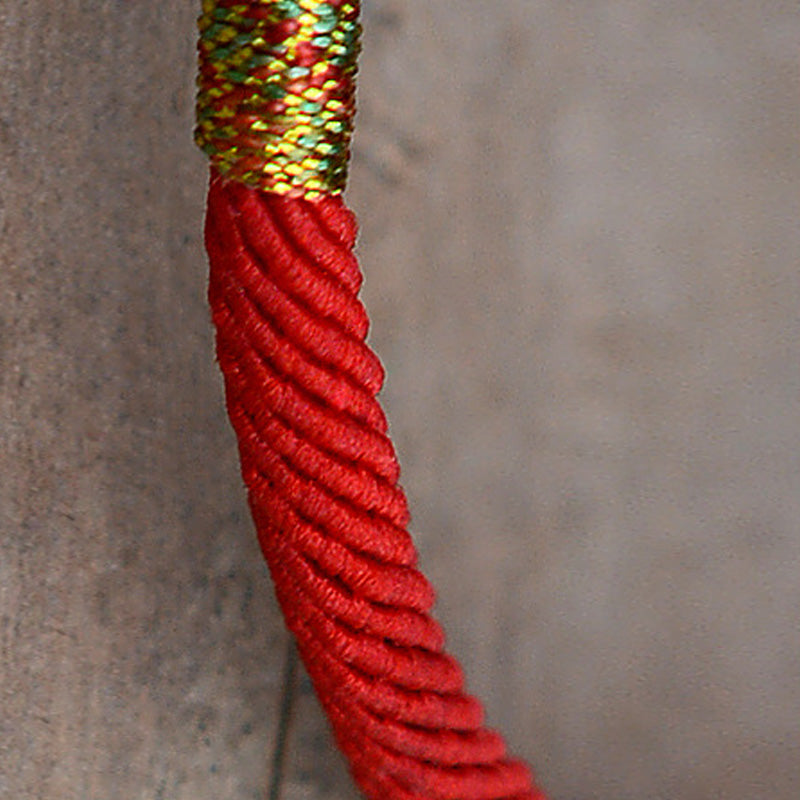 Bransoletka z czerwonego sznurka PiXiu Luck z Buddha Stones 24K pozłacana - image 9