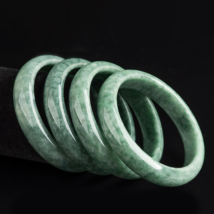 Bransoletka z naturalnego jadeitu , Buddha Stones , szczęścia i bogactwa
