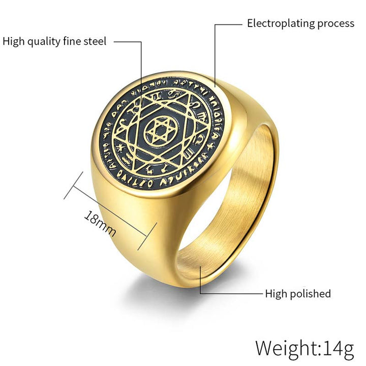 Buddha Stones 12 Konstelacji Zodiaku Pierścień Ochronny Gwiazda Dawida