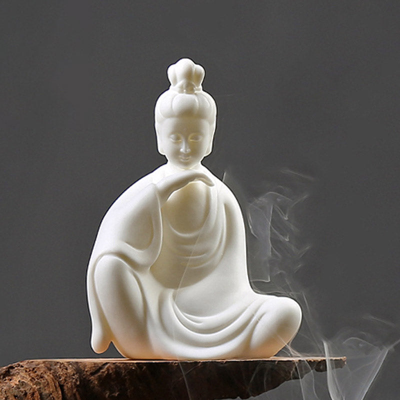 Budda Awalokiteśwara Ksitigarbha Bodhisattwa Błogosławieństwo Ceramiczna dekoracja LED